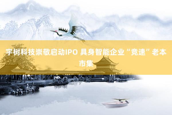 宇树科技崇敬启动IPO 具身智能企业“竞速”老本市集